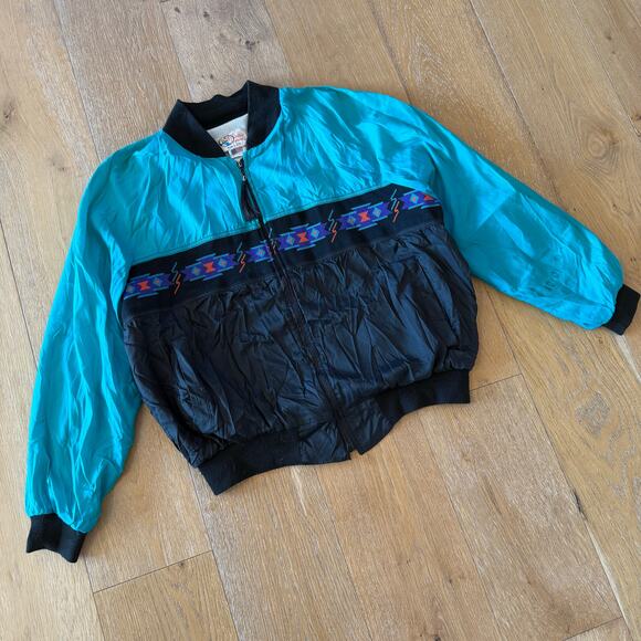 Vintage Clark Mountain Apparel Aztec Windbreaker – Rare USA Made – Size M - Picture 1 of 6